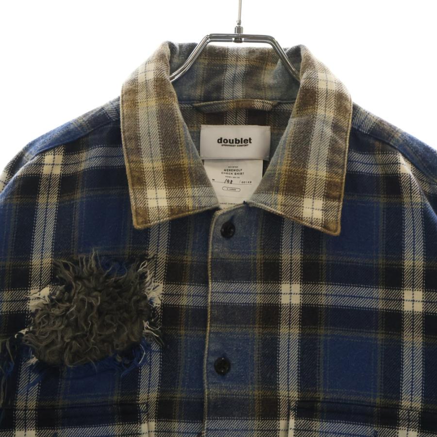 doublet（ダブレット） 23AW WEREWOLF CHECK SHIRT ウェアウルフ