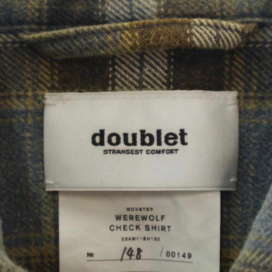 doublet（ダブレット） 23AW WEREWOLF CHECK SHIRT ウェアウルフ
