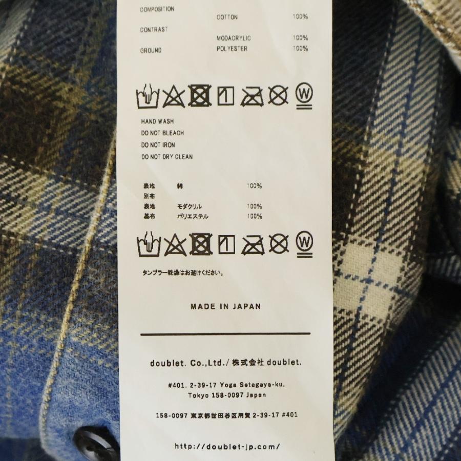 doublet（ダブレット） 23AW WEREWOLF CHECK SHIRT ウェアウルフ