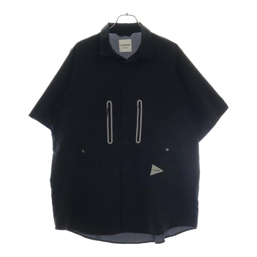 and wander（アンドワンダー） Tech Shirt 2ポケット ショートスリーブ 
