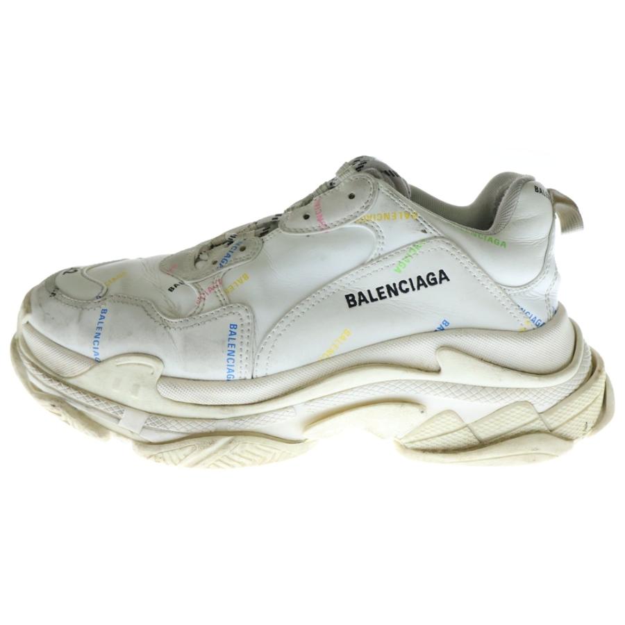 BALENCIAGA（バレンシアガ） Triple S トリプルS ロゴ総柄 レザー