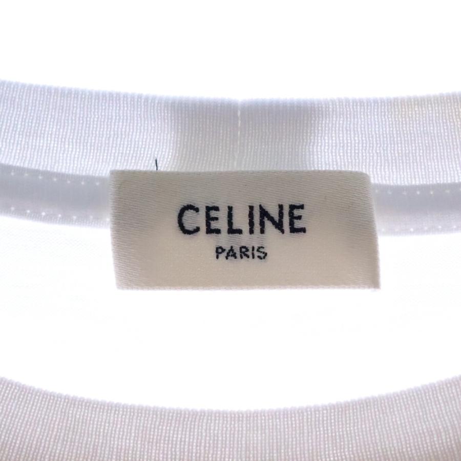 CELINE（セリーヌ） クルーネック ルーズコットン ロゴ 半袖 Tシャツ
