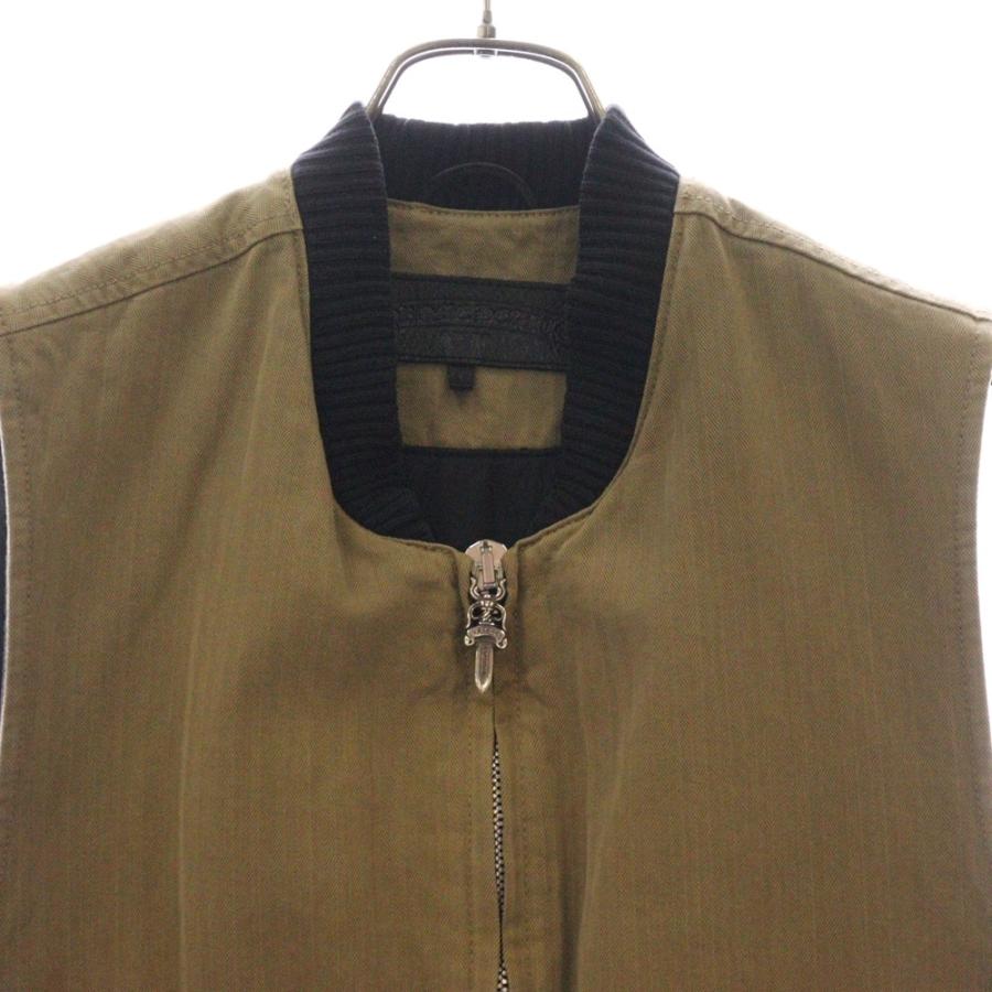 CHROME HEARTS クロムハーツ VEST-M-HOMER ヘリンボーン 中綿  