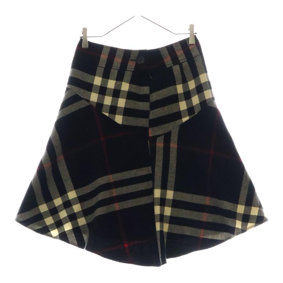 バーバリーロンドン　ウールスカート13号　ベージュ、ブラック2点おまとめ バーバリーロンドン ウールスカート13号 ベージュ、ブラック2点お