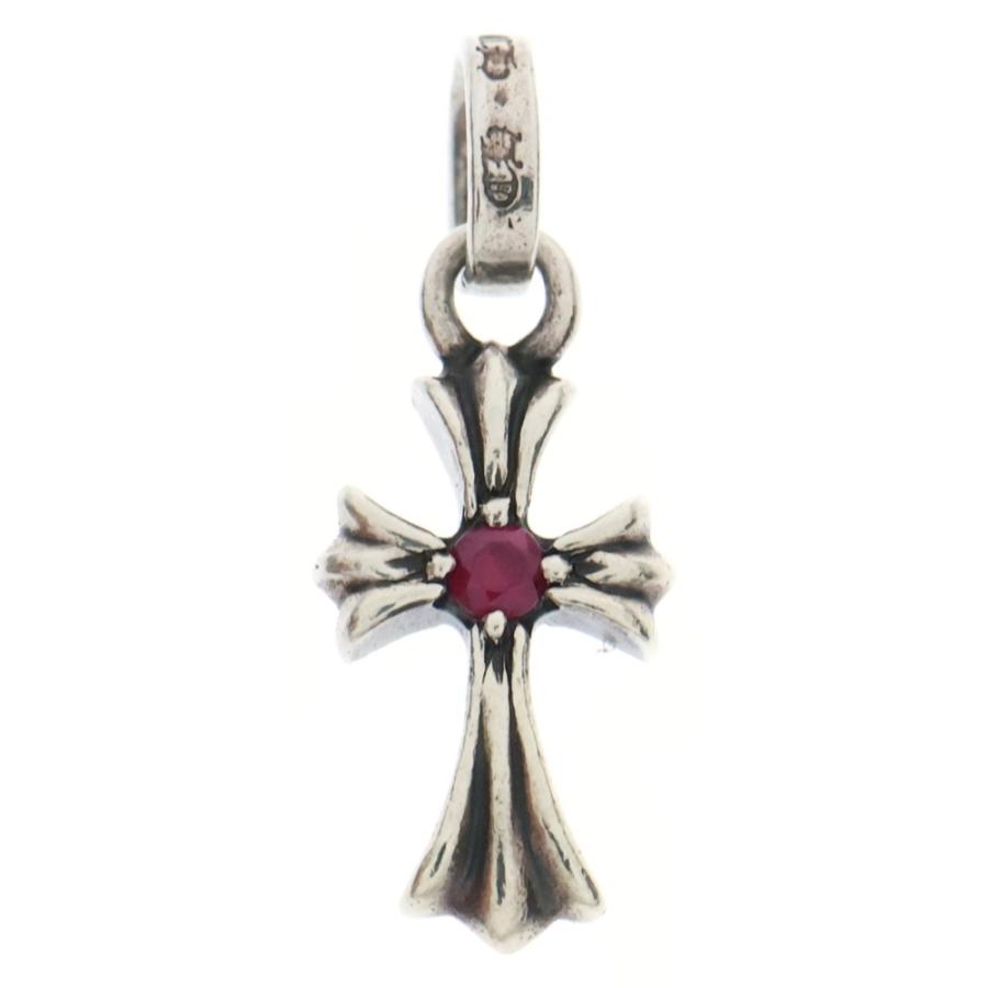 CHROME HEARTS（クロムハーツ） CRS BBYFAT RUBY ベイビーファット 1ルビー チャーム ネックレストップ シルバー ...