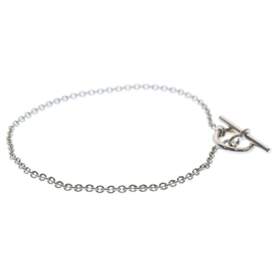 エルメス エシャペブレスレットSM/Au750/K18WG【美品】 エルメス エシャペブレスレットSM/Au750/K18WG【美品】 エルメス