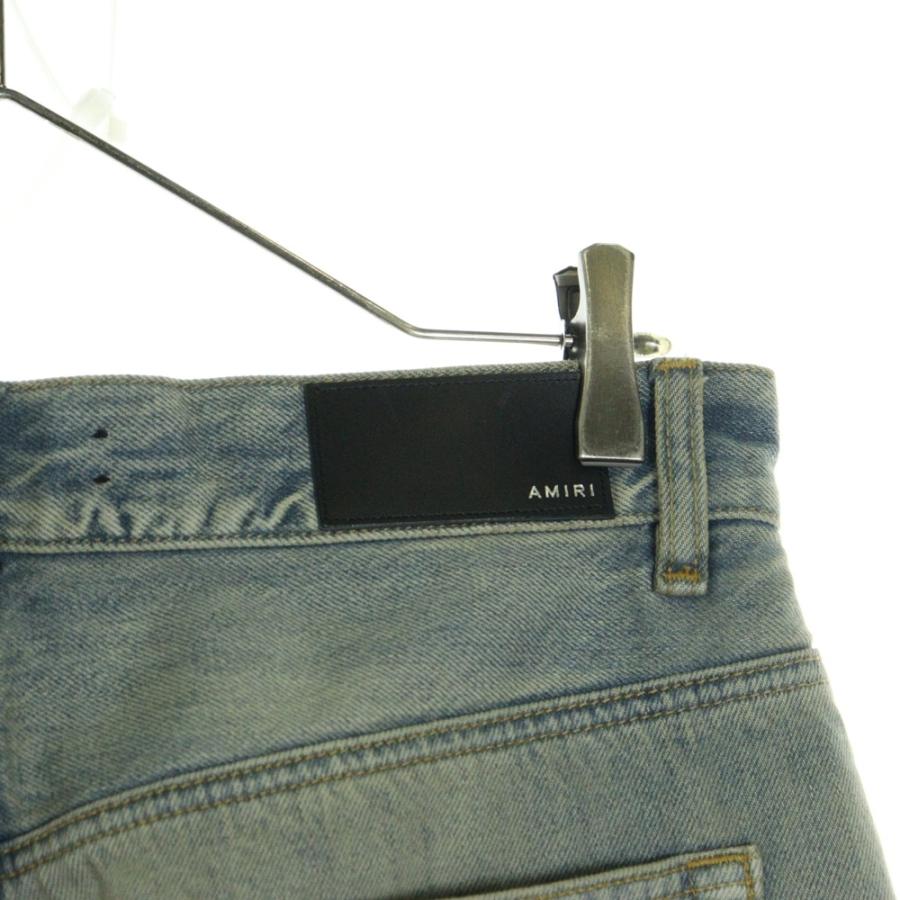 AMIRI（アミリ） LEATHER STAR STRAIGHT JEAN レザースターパッチ