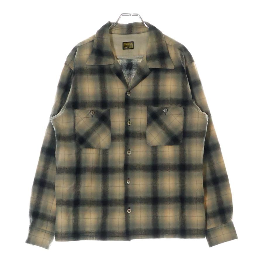 TENDERLOIN 08AW T-WOOL SHT ロゴ チェック TENDERLOIN テンダーロイン 08AW T-WOOL SHT オンブレチェック