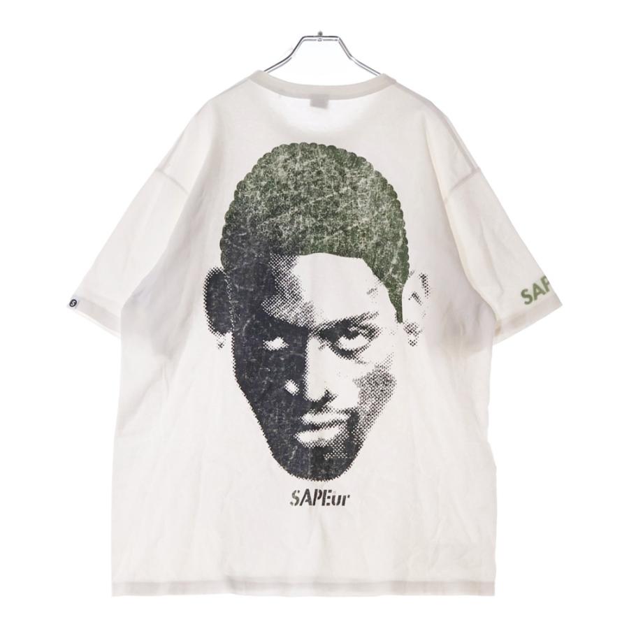SAPEur サプール ロッドマン バックプリント クルーネック半袖Tシャツ