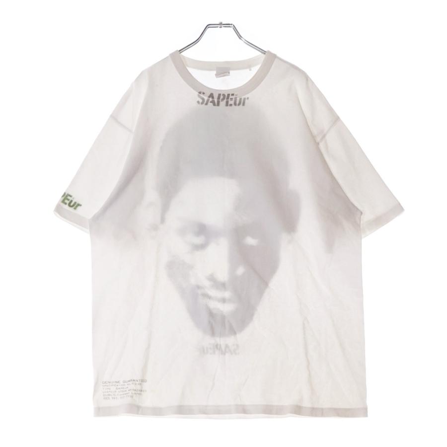 SAPEur サプール ロッドマン バックプリント クルーネック半袖Tシャツ