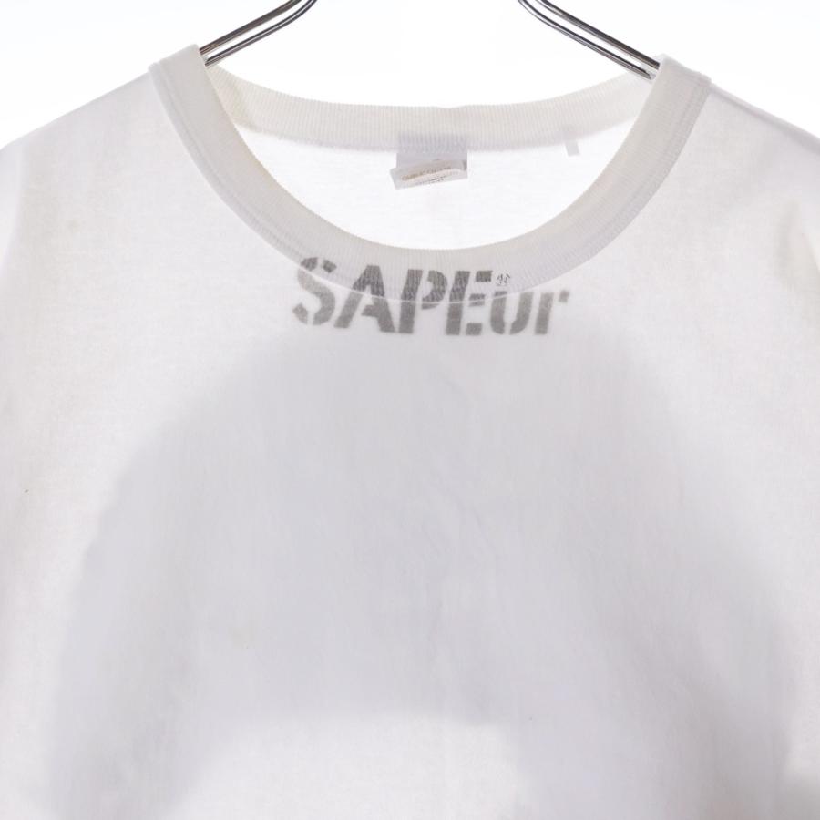 SAPEur サプール ロッドマン バックプリント クルーネック半袖Tシャツ