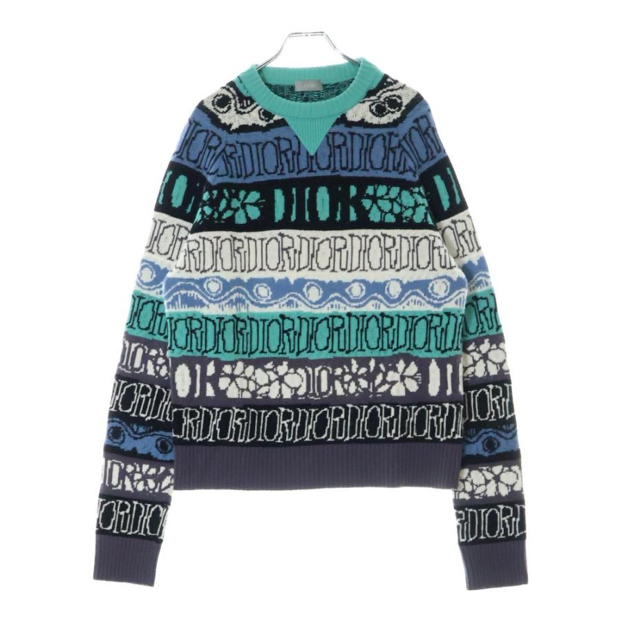 ディオール 20AW ×ショーンステューシー MULTICOLOR WOOL JACQUARD