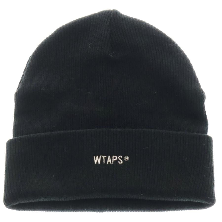 WTAPS ブラック ニット帽 X00 ダブルタップス wtaps ニット帽 メンズ X00