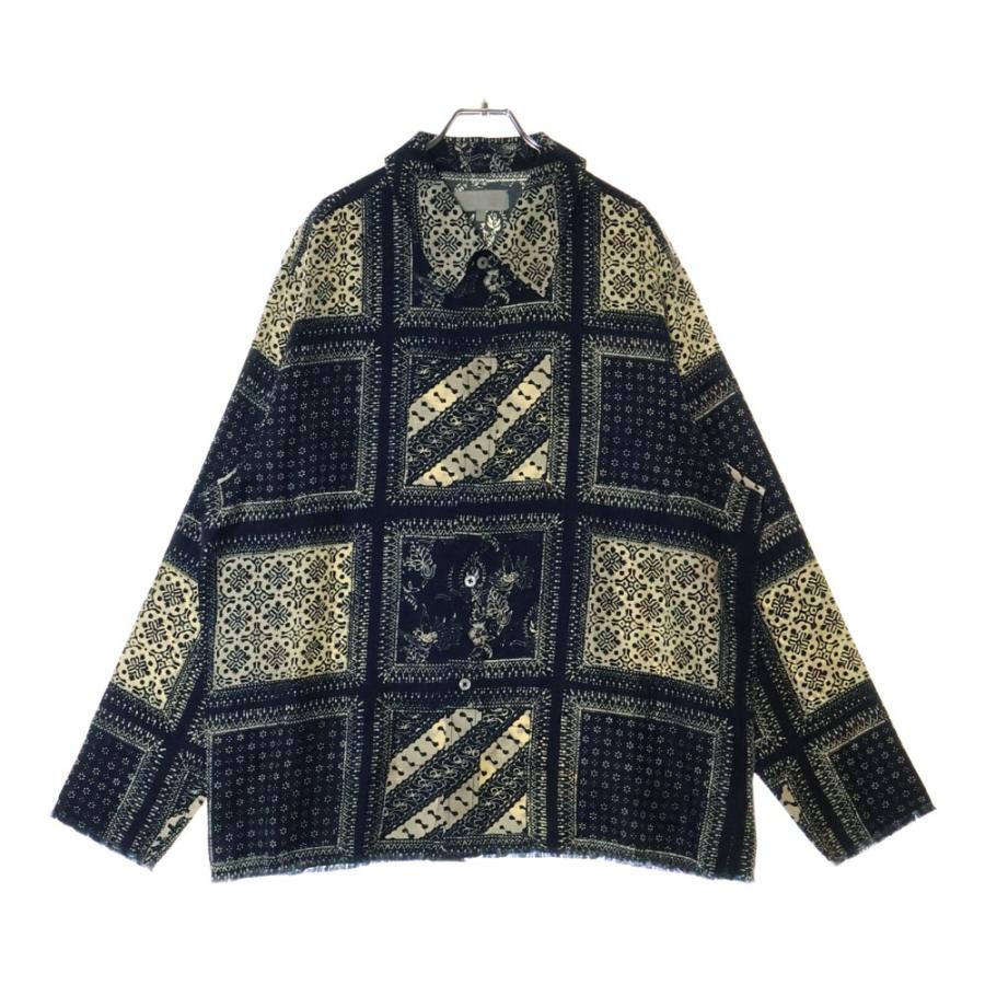 KITH（キス） Silk Twill Boxy Collared Overshirt Vista シルクツイル