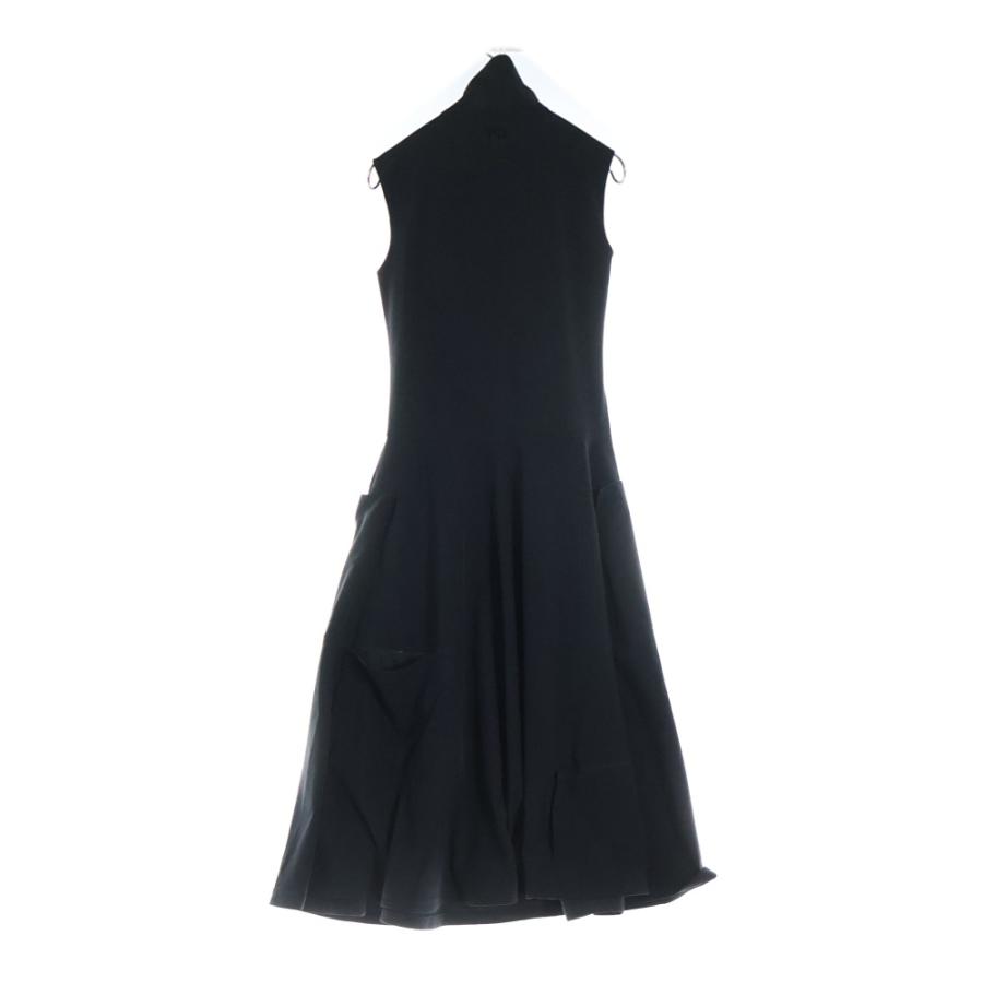 y-3／黒／ノースリーブ／ユニセックス／ワンピース風 Y-3 ワイスリー W VENT DRESS ベンテッド ハーフジップ マルチポケット