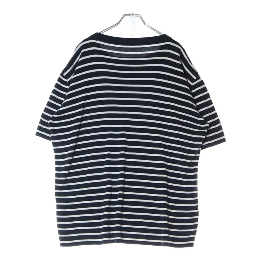 クリスチャンディオール 半袖 Tシャツ ボーダー ネイビー ホワイト サイズXS クリスチャンディオール スポーツ ボーダー半袖Tシャツ レディース L