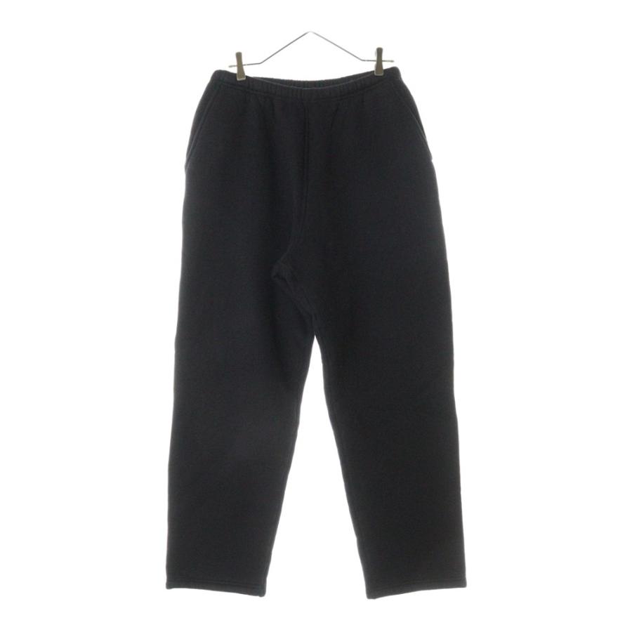 COMOLI（コモリ） 21AW C/W 裏毛 ワイド スウェットパンツ ブラック
