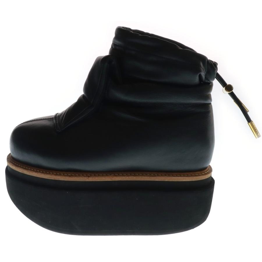 sacai Sacai サカイ 22AW LEATHER PUFFER SHORT BOOT レザー パファー 