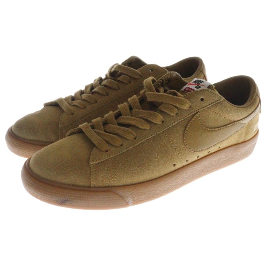 Nike SB NIKE ナイキエスビー ×SUPREME BLAZER LOW GT QS シュプリーム ブレーザー ローカットスニーカー ...