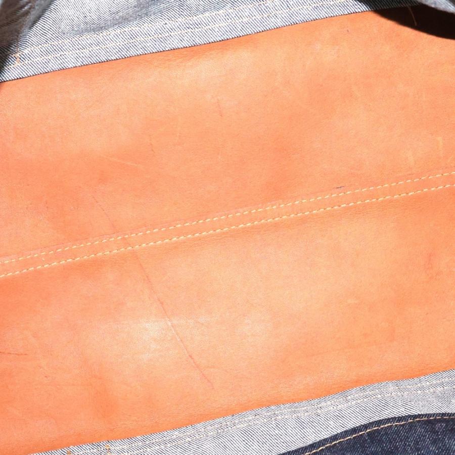 RRL ダブルアールエル DENIM TOTE BAG 革パッチ レザートリム デニム