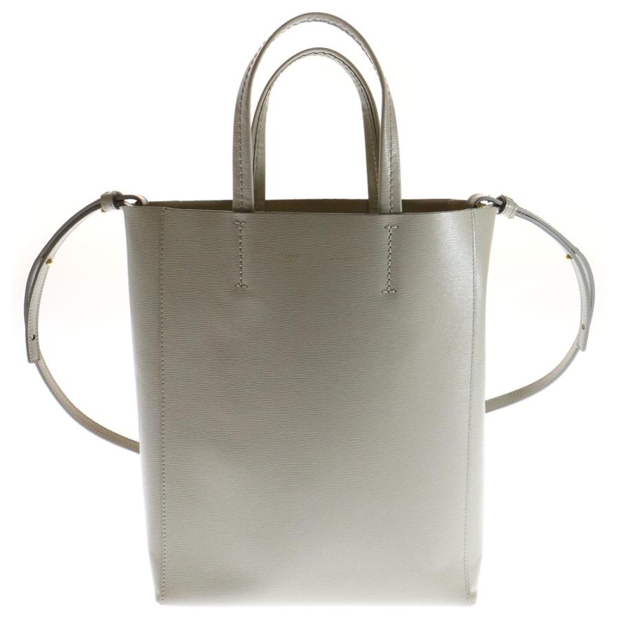 【美品】CELINE セリーヌ バーティカルカバ スモール シルバー セリーヌ(CELINE)セリーヌ バーティカル スモール カバ トートバッグ