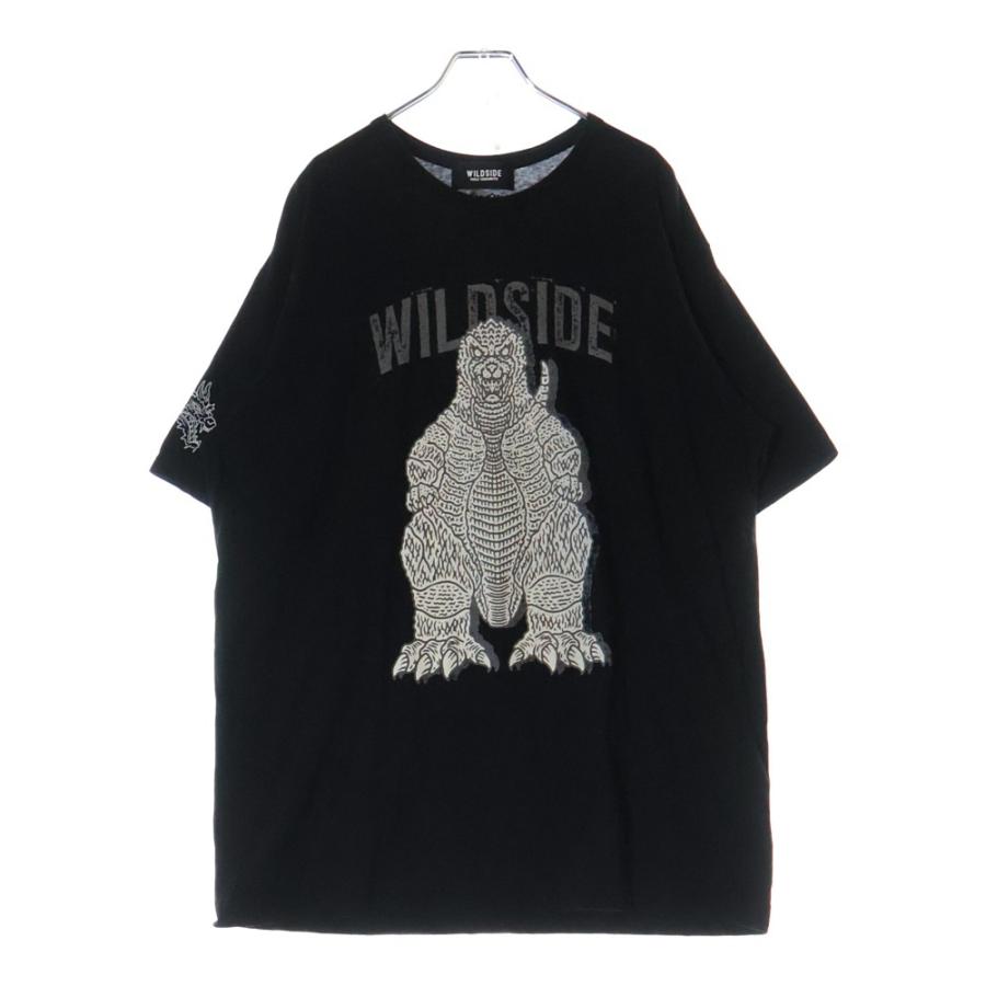 yohji yamamoto■ヨウジヤマモト カットソー シャツ 半袖 黒 yohji yamamoto - pour homme | カットソープリントV (メンズ) / 半袖
