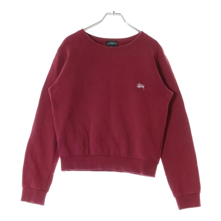 STUSSY（ステューシー） ロゴエンブロイダリー バックプリント クルー 