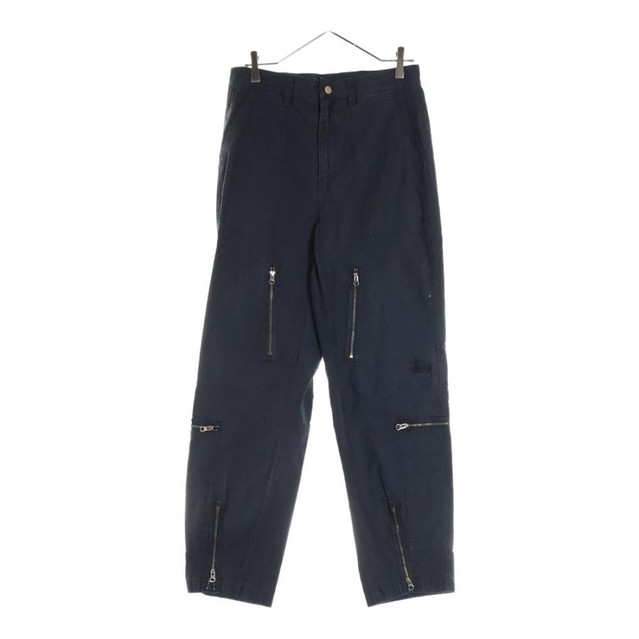 STUSSY ステューシー 24SS FLIGHT PANT RIPSTOP PIGMENT DYED フライト リップストップ ピグメントダイ パンツ ブラック 24S116655 STUSSY（ステューシー） 24SS FLIGHT PANT RIPSTOP PIGMENT DYED