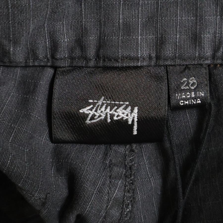 STUSSY ステューシー 24SS FLIGHT PANT RIPSTOP PIGMENT DYED フライト リップストップ ピグメントダイ パンツ ブラック 24S116655 STUSSY（ステューシー） 24SS FLIGHT PANT RIPSTOP PIGMENT DYED