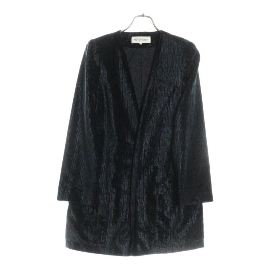 Yves Saint Laurent（イヴ・サンローラン） ダブルポケット ノーカラー 
