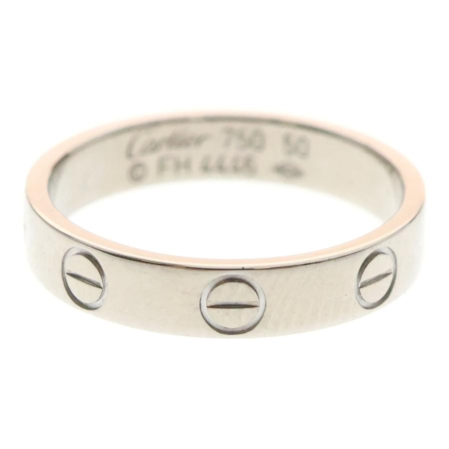 Cartier（カルティエ） K18WG ミニラブ リング 指輪 ホワイトゴールド