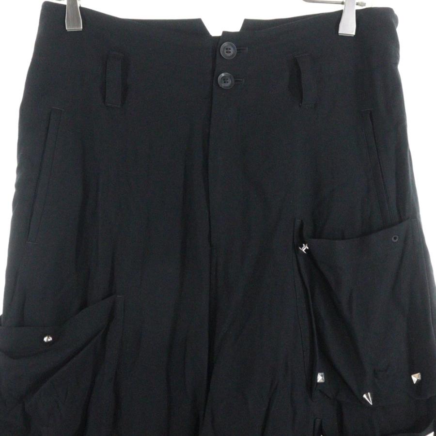 B Yohji Yamamoto ビー ヨウジヤマモト 17SS Studs Curly Skirt Wide