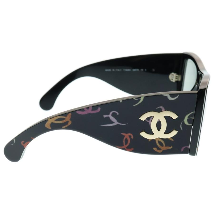 CHANEL シャネル 71628A ココマークアート アセテート スクエアシェイブ アイウェア サングラス メガネ 眼鏡 ブラック/マルチカラー レディース CHANEL（シャネル） 71628A ココマークアート アセテート スクエア