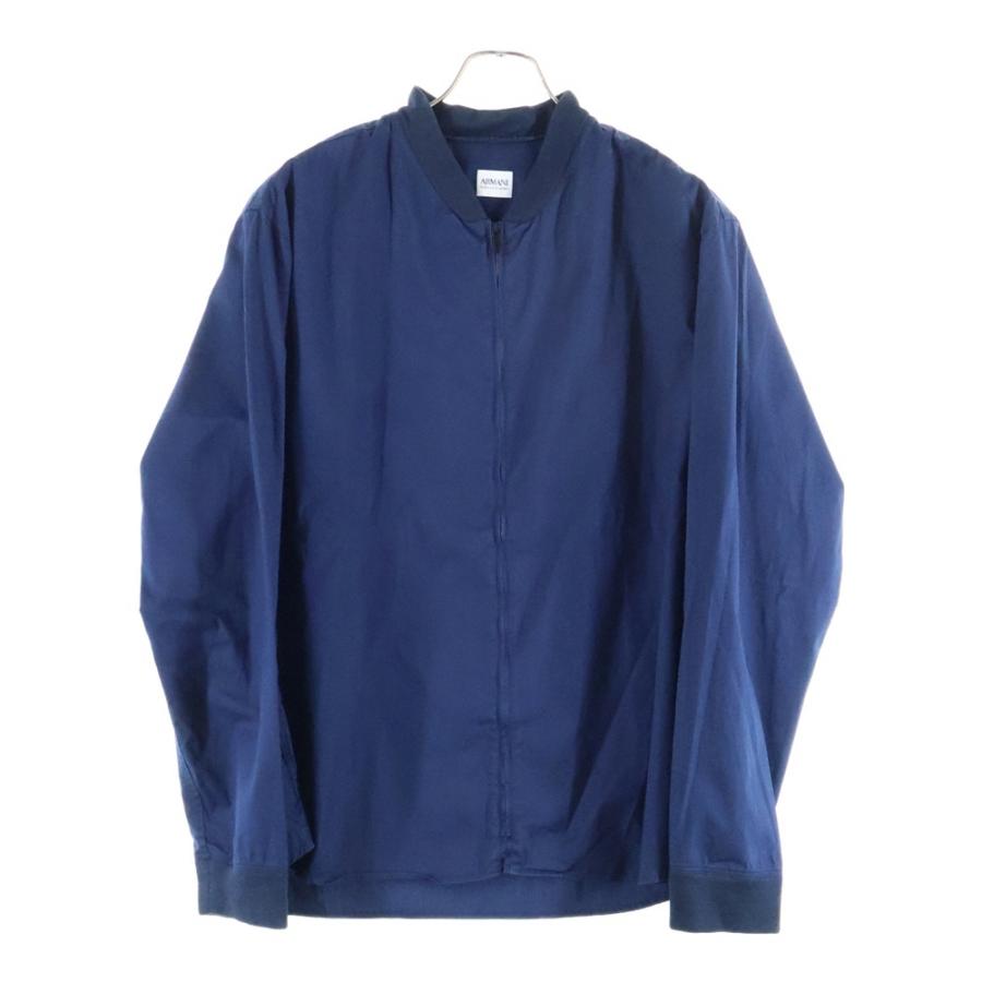 アルマーニコレッツォーニ ジャケット L ネイビー 国内正規品 ARMANI COLLEZIONI アルマーニ コレツィオーニ メッシュカラー ジップ