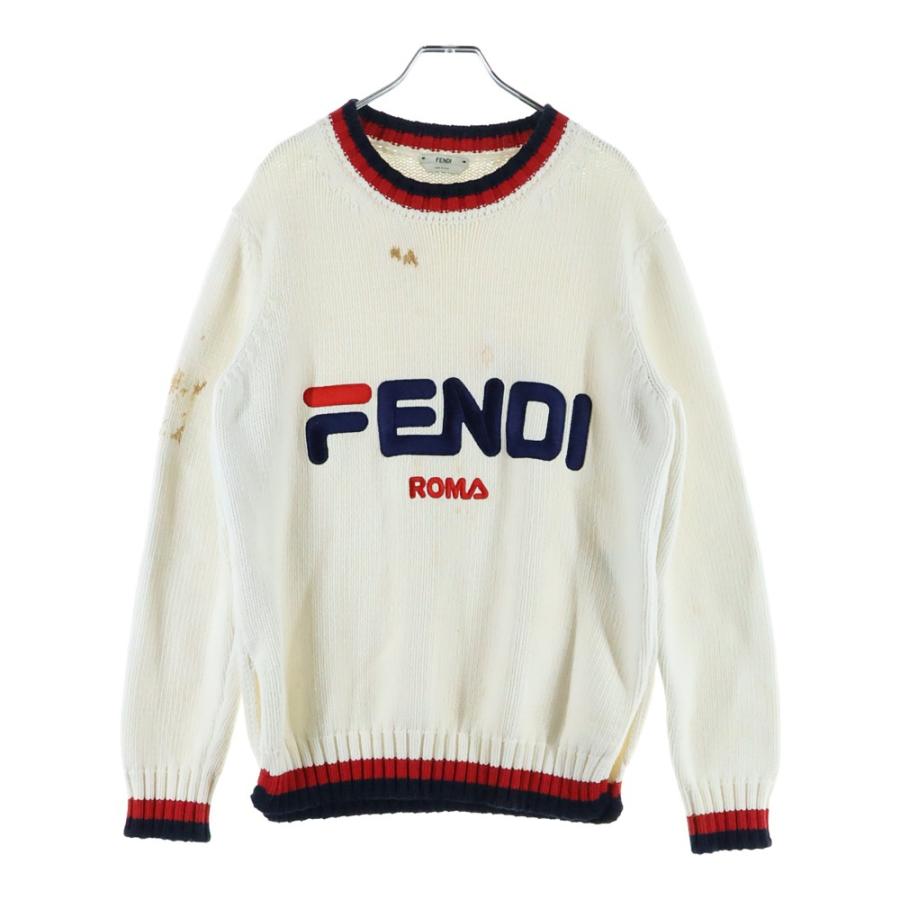 FENDI（フェンディ） ×FILA イタリア製 フロントロゴ トリコカラー
