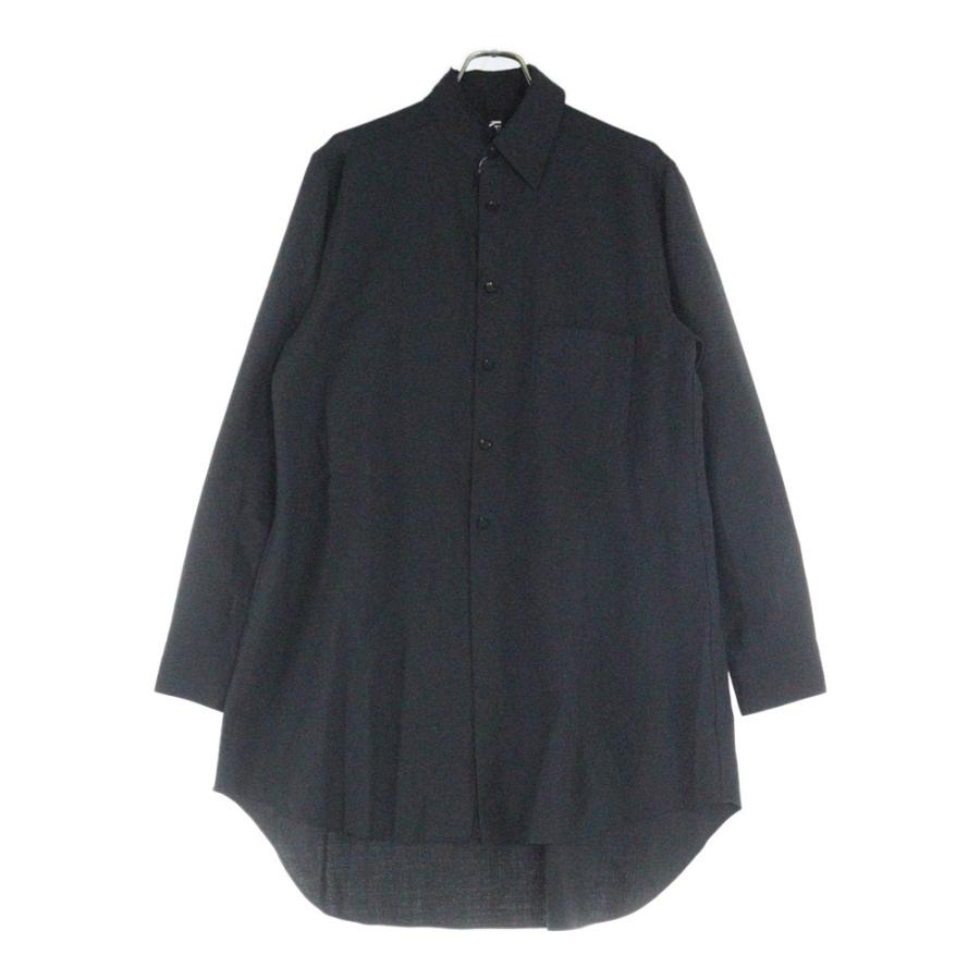 Ground Y グラウンドワイ 18AW アシンメトリーカラー ウール混長袖