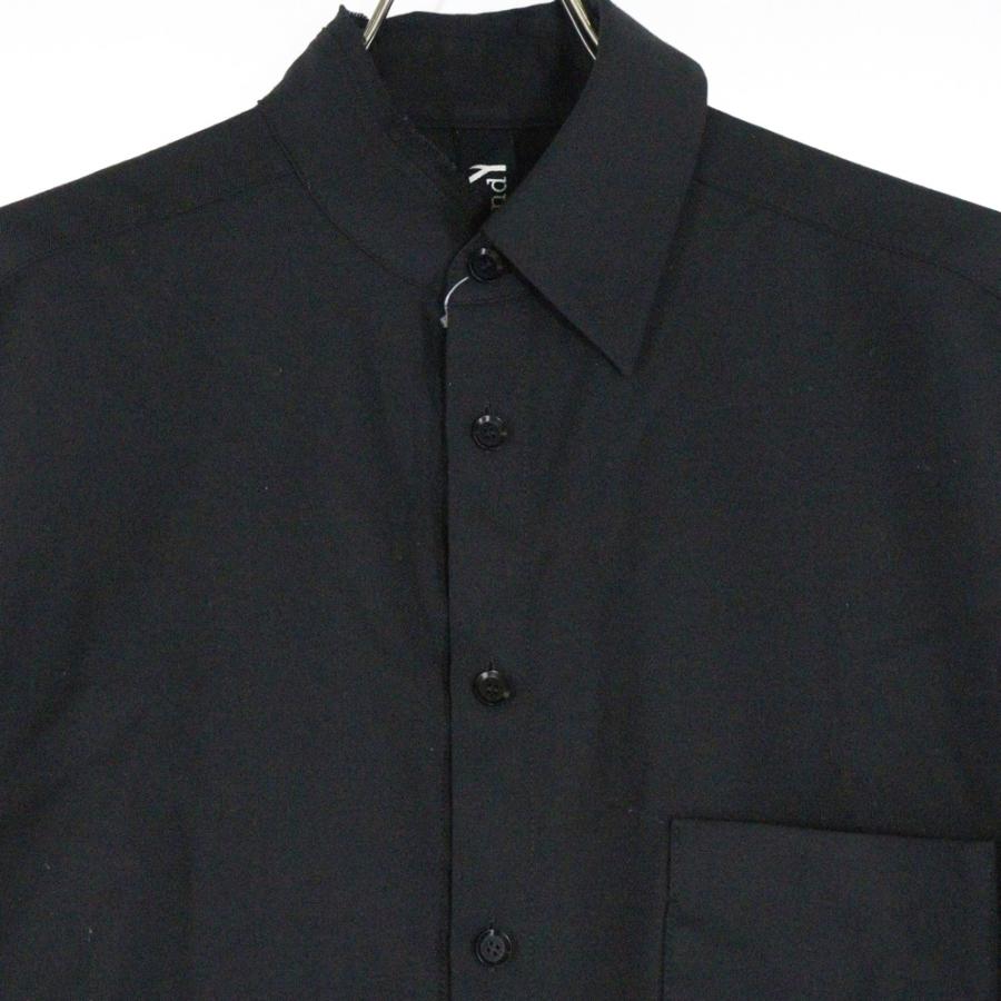 Ground Y グラウンドワイ 18AW アシンメトリーカラー ウール混長袖