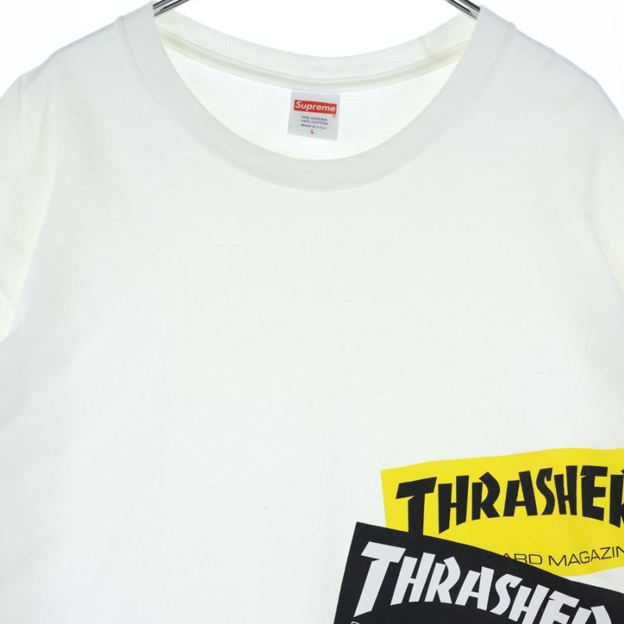 シュプリーム×スラッシャー ロゴプリント 長袖Tシャツ FW21 Supreme Thrasher Multi Logo L/S Tee スラッシャー ロンT