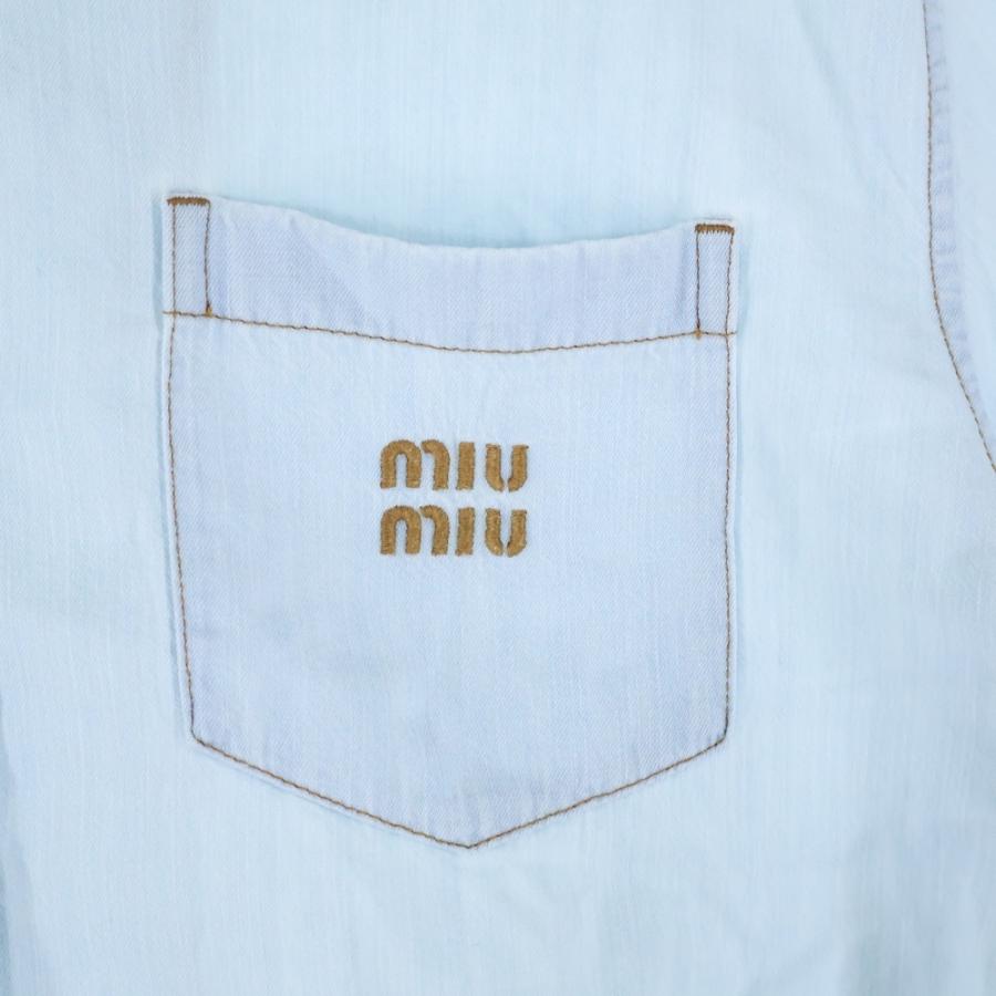 ミュウミュウ  デニムシャツ♪ 楽天市場】MIUMIU ミュウミュウ デニム シャツ GWC107 14HY レディース
