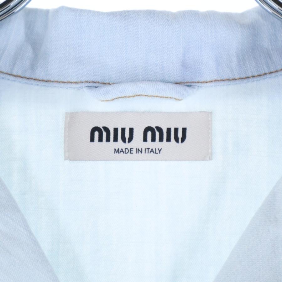 miumiu ミュウミュウ 1ポケット ロゴエンブロイダリー 半袖