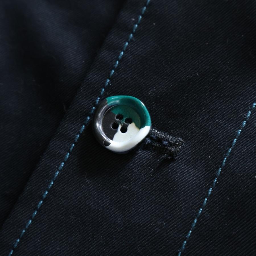 MARNI（マルニ） コットン ツイル カバーオール ジャケット ネイビー