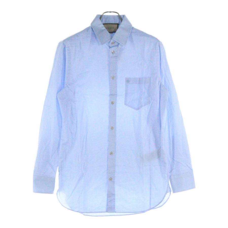 GUCCI（グッチ） Cotton shirt with Double G embroidery ダブルG ロゴ