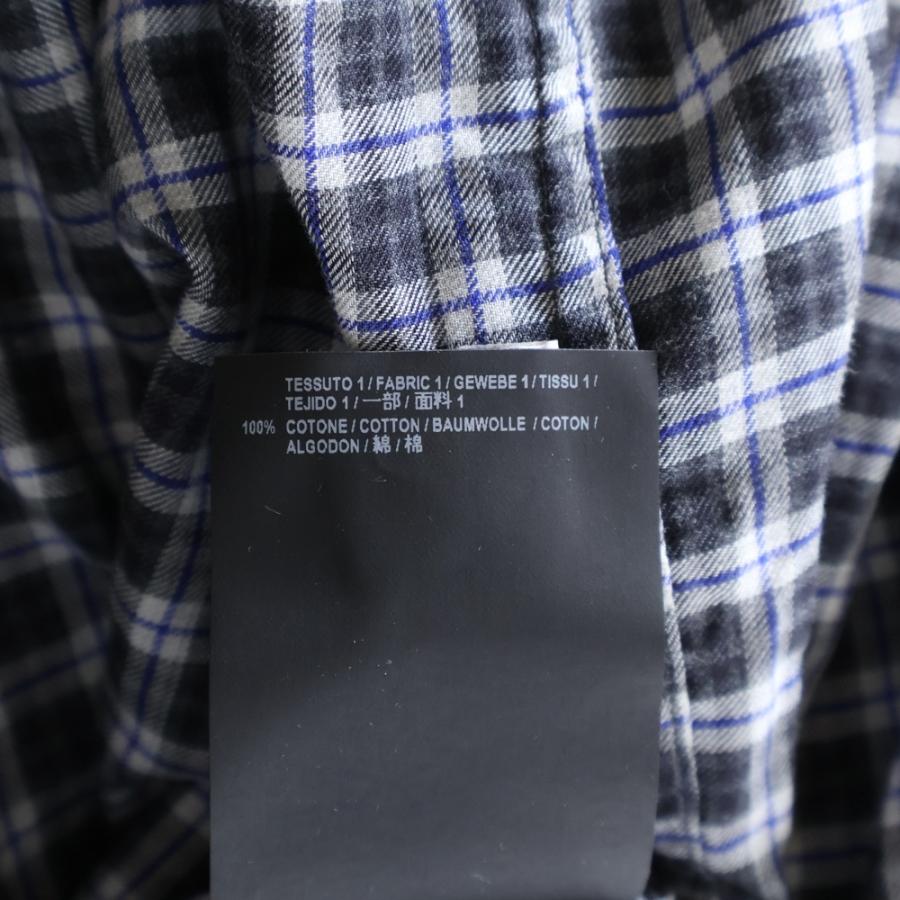 BALENCIAGA（バレンシアガ） オーバーサイズ 長袖チェック シャツ