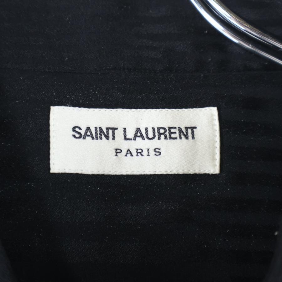 SAINT LAURENT PARIS サンローランパリ 19AW Silk Stripes Shirt