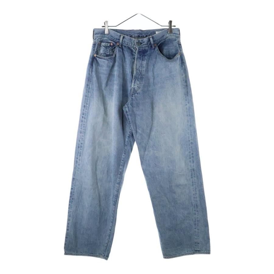 COMOLI（コモリ） 23SS ブリーチ加工 デニム5Pパンツ インディゴ X01