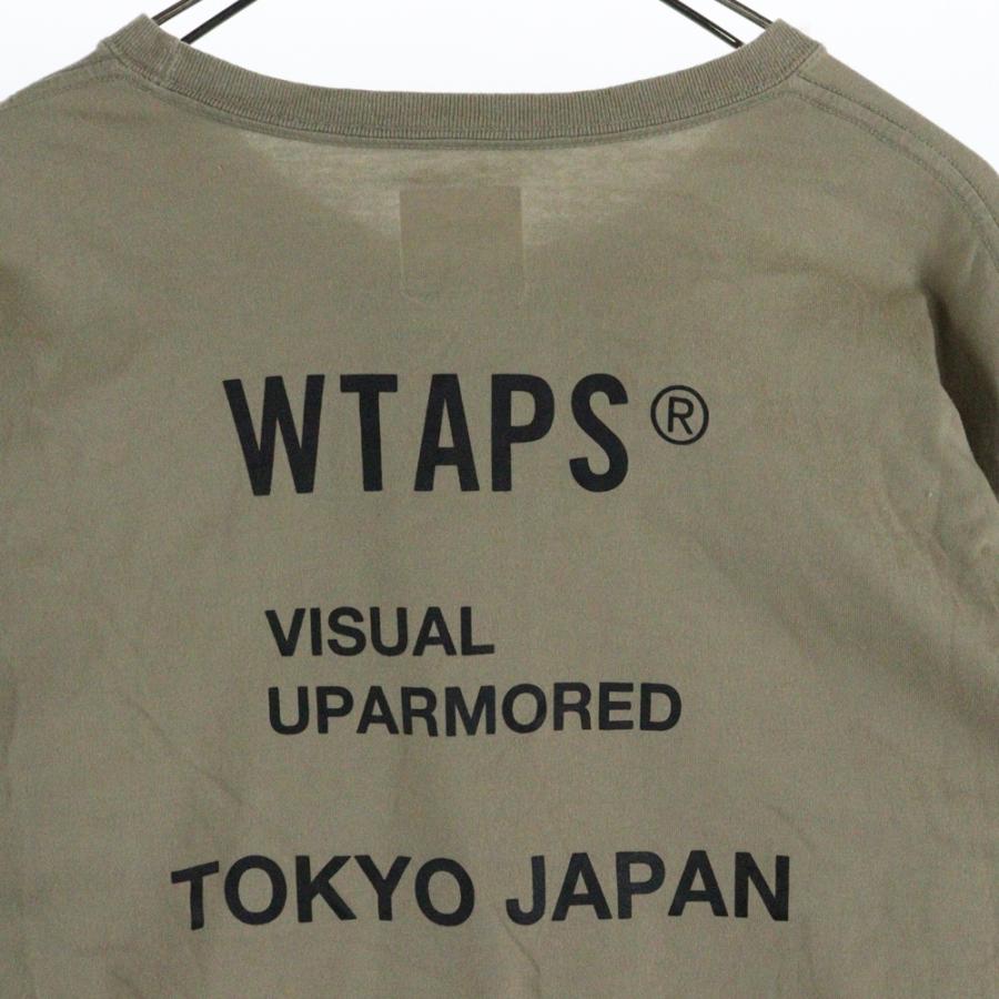 WTAPS（ダブルタップス） 両面ロゴプリント クルーネック長袖Tシャツ