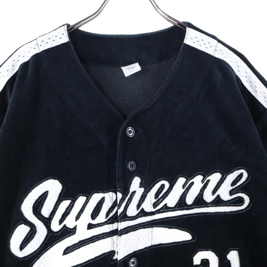 Supreme（シュプリーム） 20AW Velour Baseball Jersey ベロア ベース