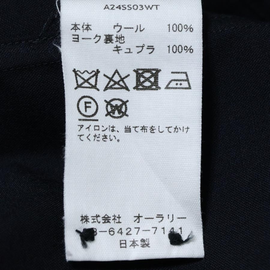 AURALEE オーラリー 24SS ボタンダウン レギュラーカラー ロング  