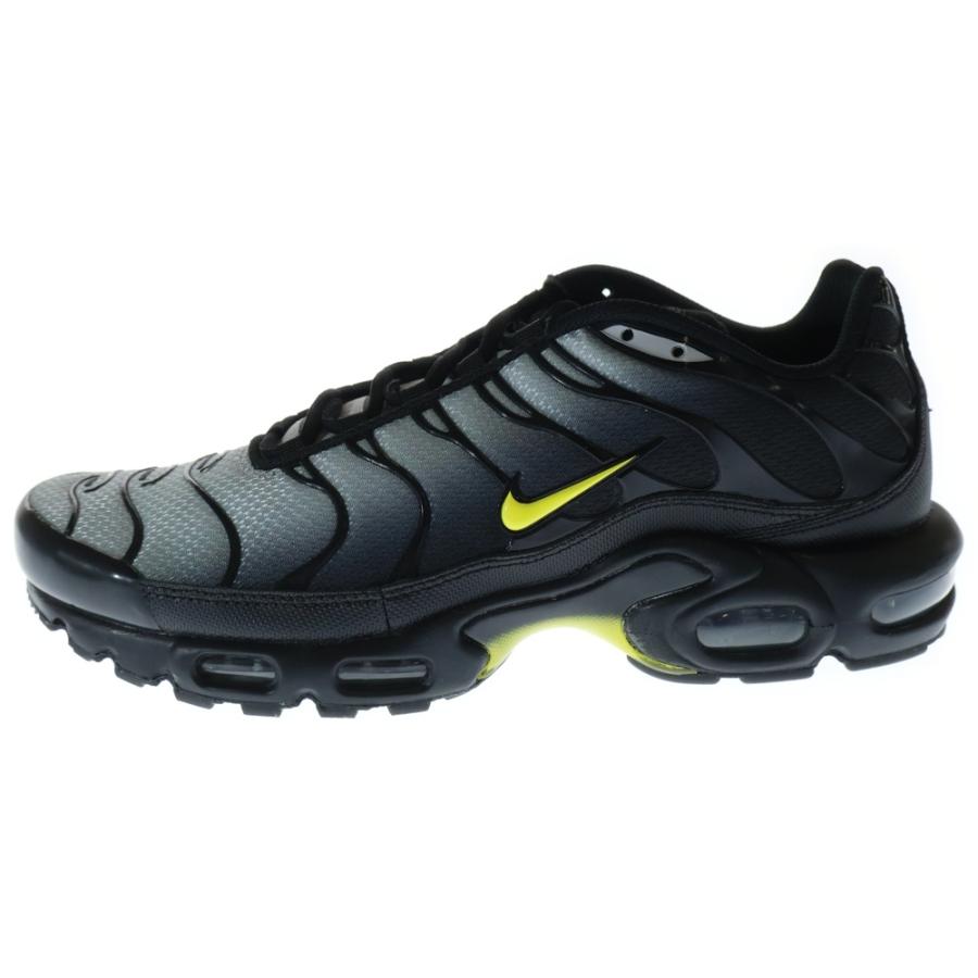 NIKE（ナイキ） AIR MAX PLUS BLACK OPTI YELLOW WOLFGREY エア