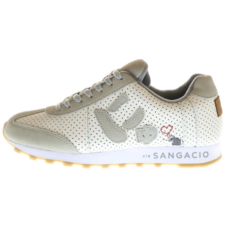 Sangacio サンガッチョ にゅ〜ず スウェード切り替え レザーローカット